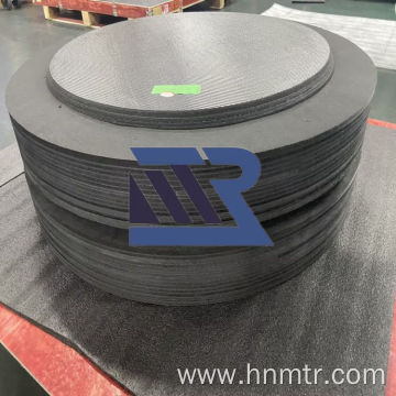 Carbon fiber hard felt disc with steps